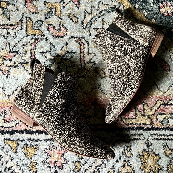 Madewell Shoes - Madewell Nadine Chelsea Ankle Calf Hair Leather Boots Booties Sz 7.5